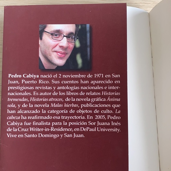 Libro: La cabeza. Pedro Cabiya. - Picture 3 of 4